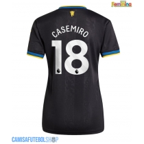 Camisa de time de futebol Manchester United Casemiro #18 Replicas 3º Equipamento Feminina 2025-26 Manga Curta